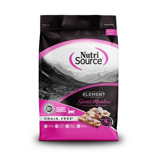 NutriSource, NutriSource Element Series Grain Free Dry Cat Food, 1 Each / 4 Lbs / Scenic Meadow
