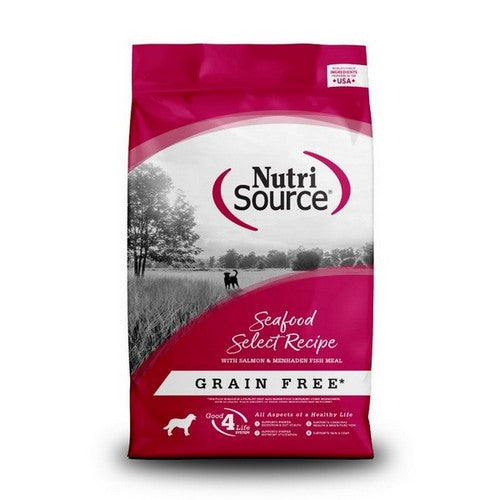 NutriSource, NutriSource Select Recipe Grain Free Dry Dog Food, 1 Each / 26 Lbs / Seafood Select