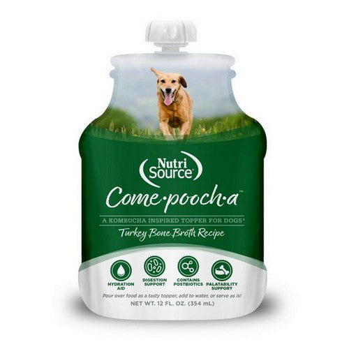 NutriSource, NutriSource Come Pooch A Broth Food Topper Turkey, 1 Each / 12 Oz