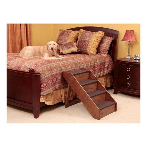 Solvit Products, Solvit Products CozyUp Folding Wood Pet Steps Walnut, 1 Each/ ExtraLarge