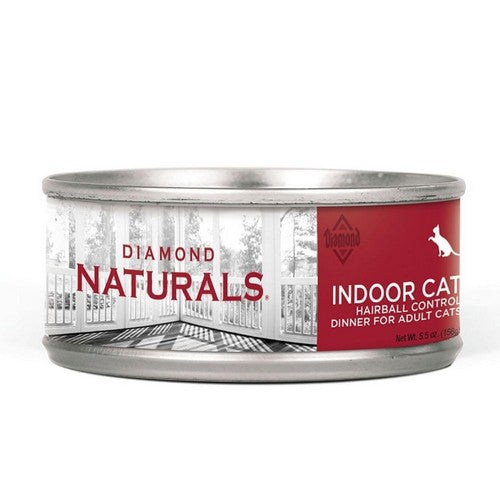 Diamond Pet Foods, Diamond Naturals Indoor Cat Hairball Control Dinner Adult Cats, 5.5 Oz