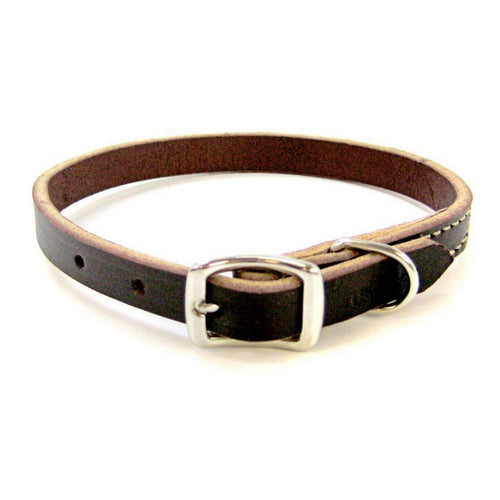 Latigo Leather Town Collar 12" Long x 3/8" Wide by Circle T Leather