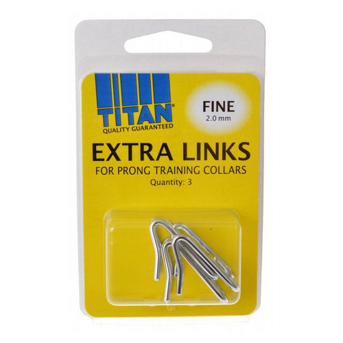 Extra Links for Prong Training Collars Fine (2.0 mm) - 3 Count by Titan