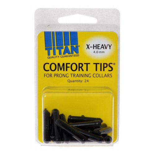 Comfort Tips for Prong Training Collars X-Heavy (4.0 mm) - 24 Count by Titan