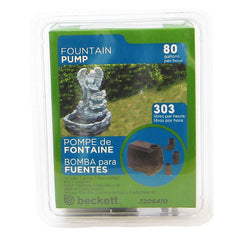 Fountain Pump for Indoor or Outdoor 60 GPH by Beckett