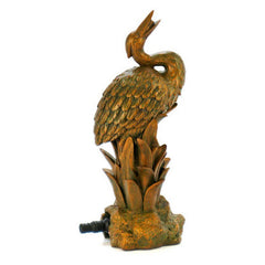 Crane Pond Spitting Statue 5.5"L x 4.25"W x 11.5"H by Beckett