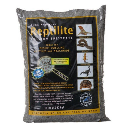 Blue Iguana Reptilite Calcium Substrate for Reptiles - Smokey Sands 40 lbs - (4 x 10 lb Bags) (Count of 4) by Caribsea