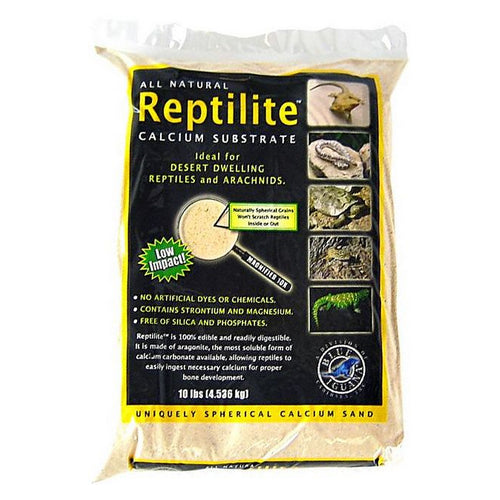 Blue Iguana Reptilite Calcium Substrate for Reptiles - Aztec Gold 40 lbs - (4 x 10 lb Bags) by Caribsea