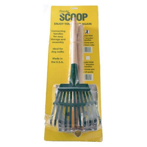 Scoop and Steel Rake Set with Wood Handle - Small 1 count by Flexrake