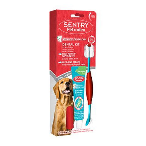 Petrodex Dental Kit for Adult Dogs 1 count by Sentry