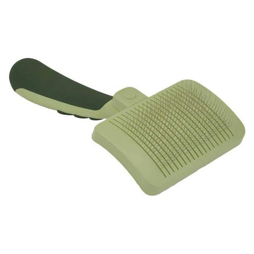 Self Cleaning Slicker Brush Large Dogs - 8" Long x 4.5" Wide by Safari