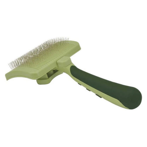 Self Cleaning Slicker Brush Medium Dogs - 7.5" Long x 4" Wide by Safari