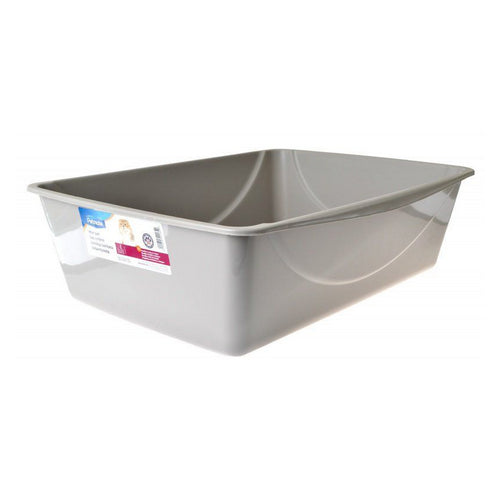 Litter Pan - Gray Jumbo (22.3"L x 16.8W x 6.8"H) by Petmate