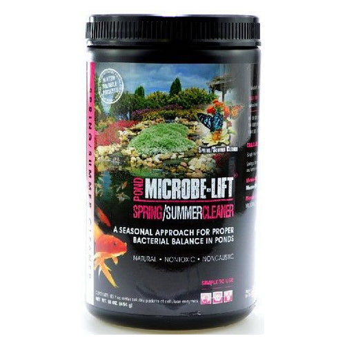 Spring & Summer Cleaner for Ponds 1 lb (Treats over 800 Gallons) by Microbe-Lift