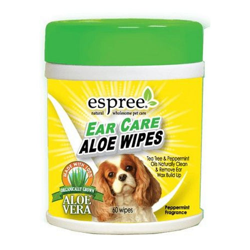 Ear Care Aloe Wipes 60 Count by Espree