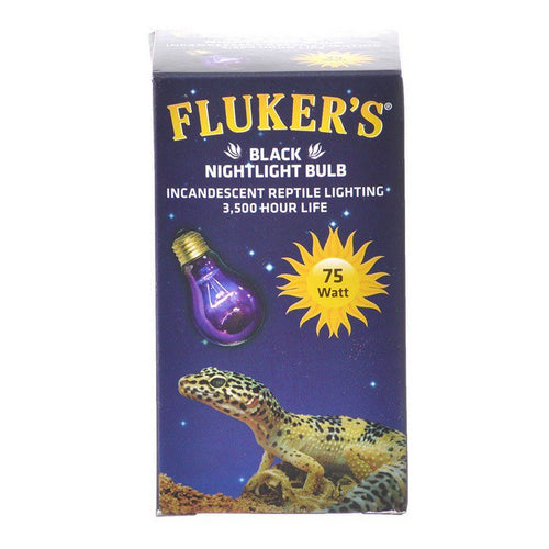 Black Nightlight Incandescent Bulb 75 Watt by Flukers