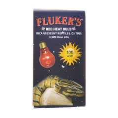 Red Heat Incandescent Bulb 100 Watt by Flukers