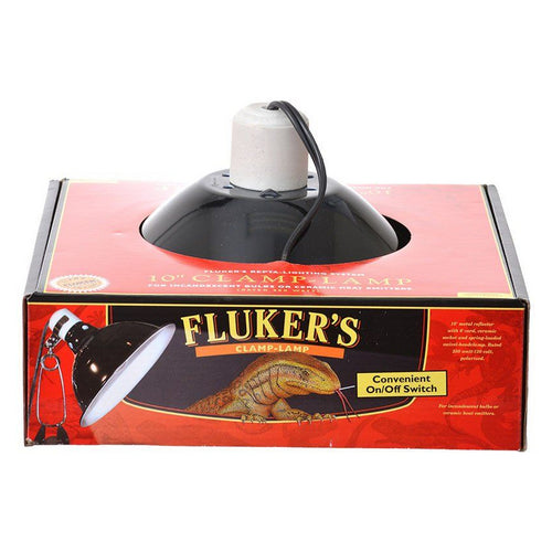 Clamp Lamp with Switch 250 Watt (10" Diameter) by Flukers