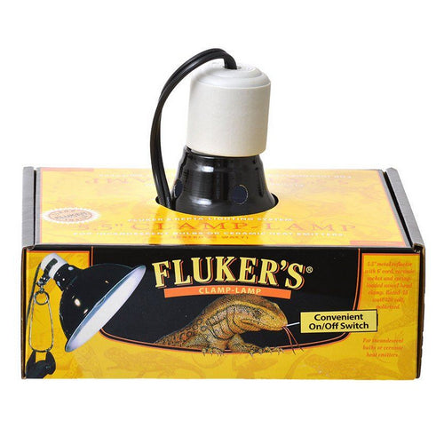 Clamp Lamp with Switch 75 Watt (5.5" Diameter) by Flukers