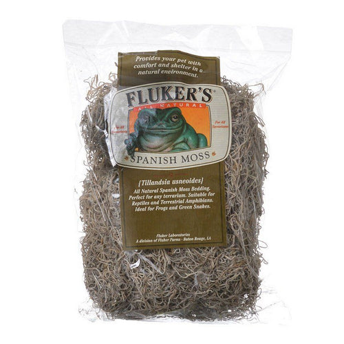 All Natural Spanish Moss Bedding Large (8 Dry Quarts) by Flukers