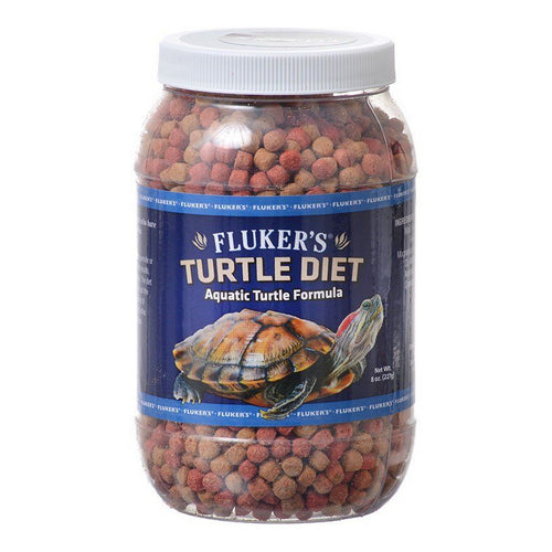 Turtle Diet for Aquatic Turtles 8 oz by Flukers