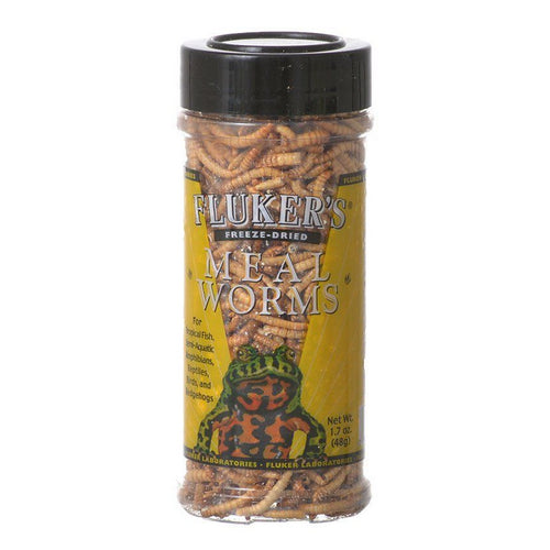 Freeze-Dried Mealworms 1.7 oz by Flukers