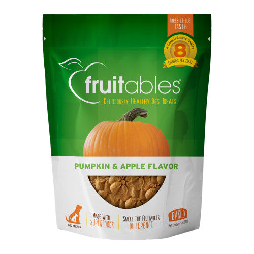 Pumpkin & Apple Flavor Crunchy Dog Treats 7 oz by Fruitables