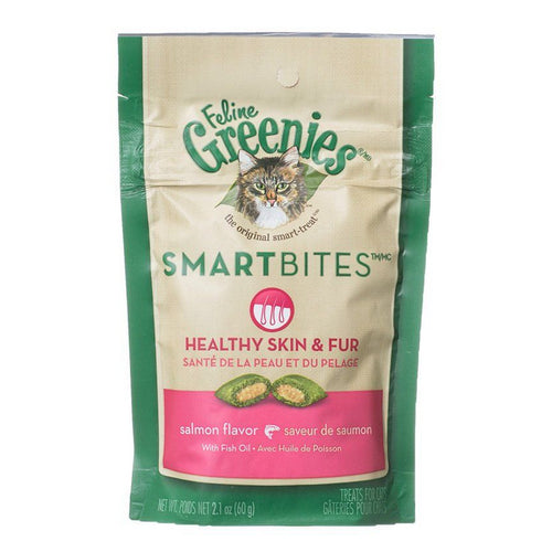 SmartBites Healthy Skin & Fur Tuna Flavor Cat Treats 2.1 oz by Greenies