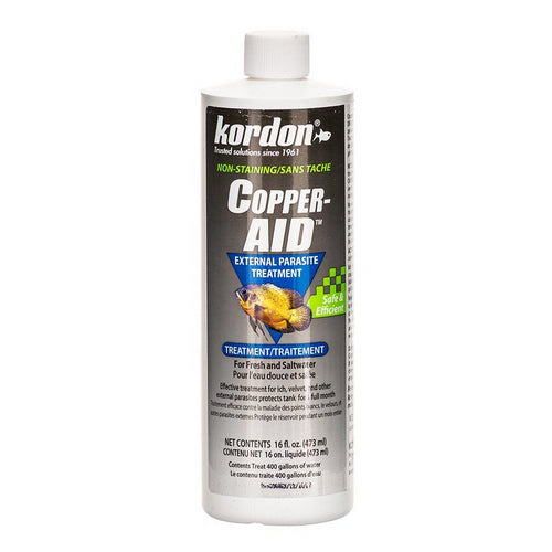 Copper Aid External Parasite Treatment 16 oz (Treats 400 Gallons) by Kordon