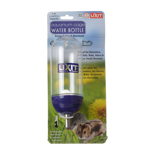 Aquarium Cage Water Bottle Clear 5 oz by Lixit