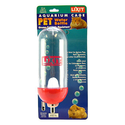 Aquarium Cage Water Bottle Clear 10 oz by Lixit