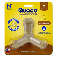 Quado Interactive Dog Treat - Peanut Flavor Average Joe - 1 Pack - Dogs 13-40 lbs - (4.5" Diameter) by N-Bone