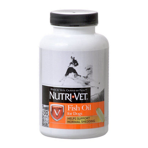 Fish Oil Softgels for Dogs 100 Softgels by Nutri-Vet