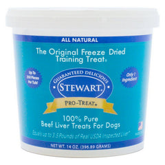 Pro-Treat 100% Pure Beef Liver for Dogs 14 oz by Stewart