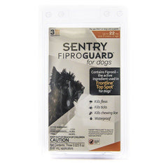 FiproGuard for Dogs Dogs up to 22 lbs (3 Doses) by Sentry