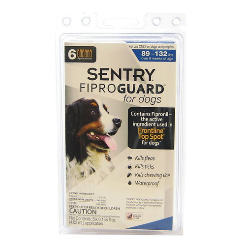 FiproGuard for Dogs Dogs 89-132 lbs (6 Doses) by Sentry