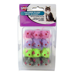 Colored Fur Mice Cat Toys 12 Pack by Spot