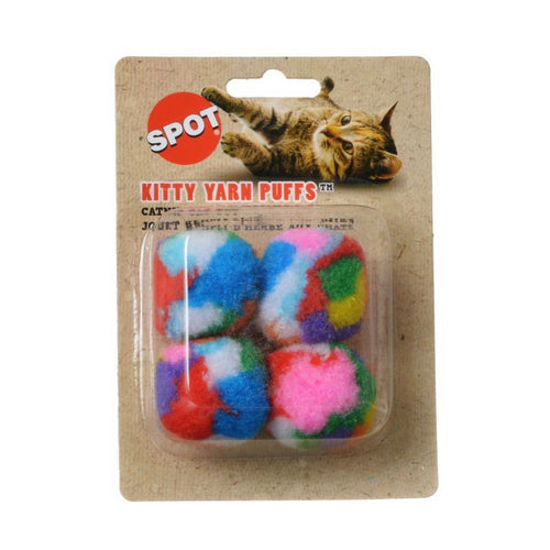 Spotnips Yarn Puffballs Cat Toys 4 Pack by Spot