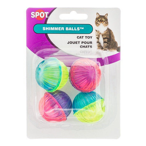 Shimmer Balls Cat Toys 4 Pack by Spot