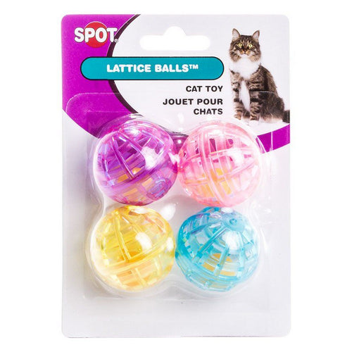 Spotnips Lattice Balls Cat Toys 4 Pack by Spot