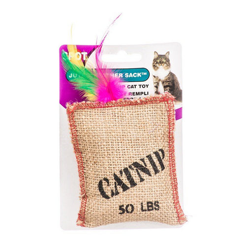 Jute & Feather Sack with Catnip Cat Toy Jute & Feather Sack by Spot