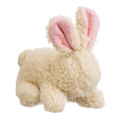 Vermont Style Fleecy Rabbit Shaped Dog Toy 9" Long by Spot