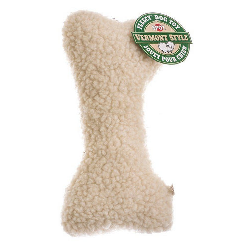 Vermont Style Fleecy Bone Shaped Dog Toy 12" Long by Spot