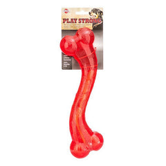 Play Strong Rubber Stick Dog Toy - Red 12" Long by Spot