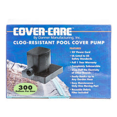 Cover-Care Clog -Resistant Pool Cover Pump 300 GPH with 25' Cord by Danner