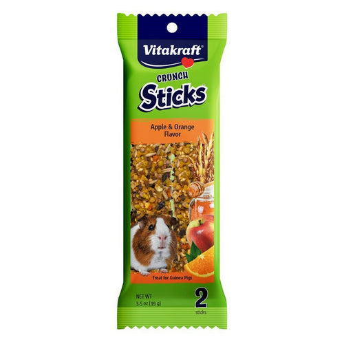 Crunch Sticks Guinea Pig Treats - Apple & Orange Flavor 2 Pack by Vitakraft