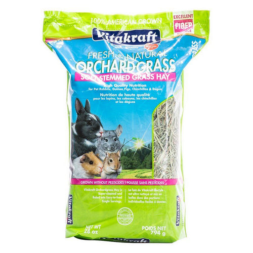 Fresh & Natural Orchard Grass - Soft Stemmed Grass Hay 28 oz by Vitakraft