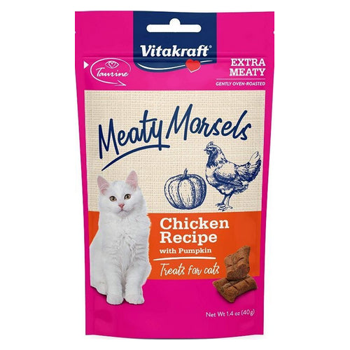 Meaty Morsels Chicken & Pumkin Cat Treat 1.4 oz by Vitakraft