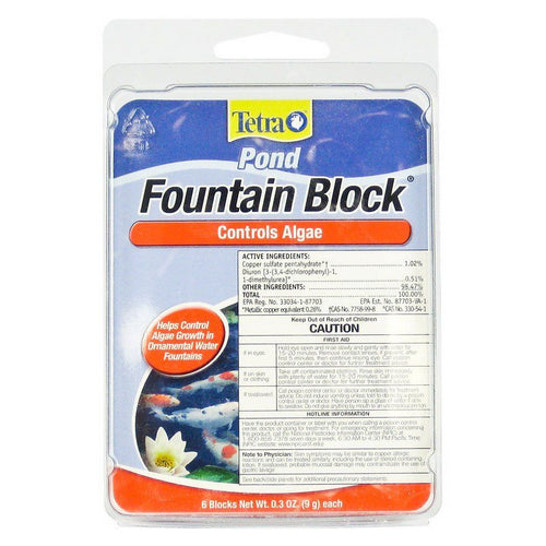 Fountain Block Algae Control .3 oz (6 Pack) by Tetra Pond