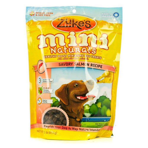 Mini Naturals Dog Treat - Savory Salmon Recipe 1 lb by Zuke's